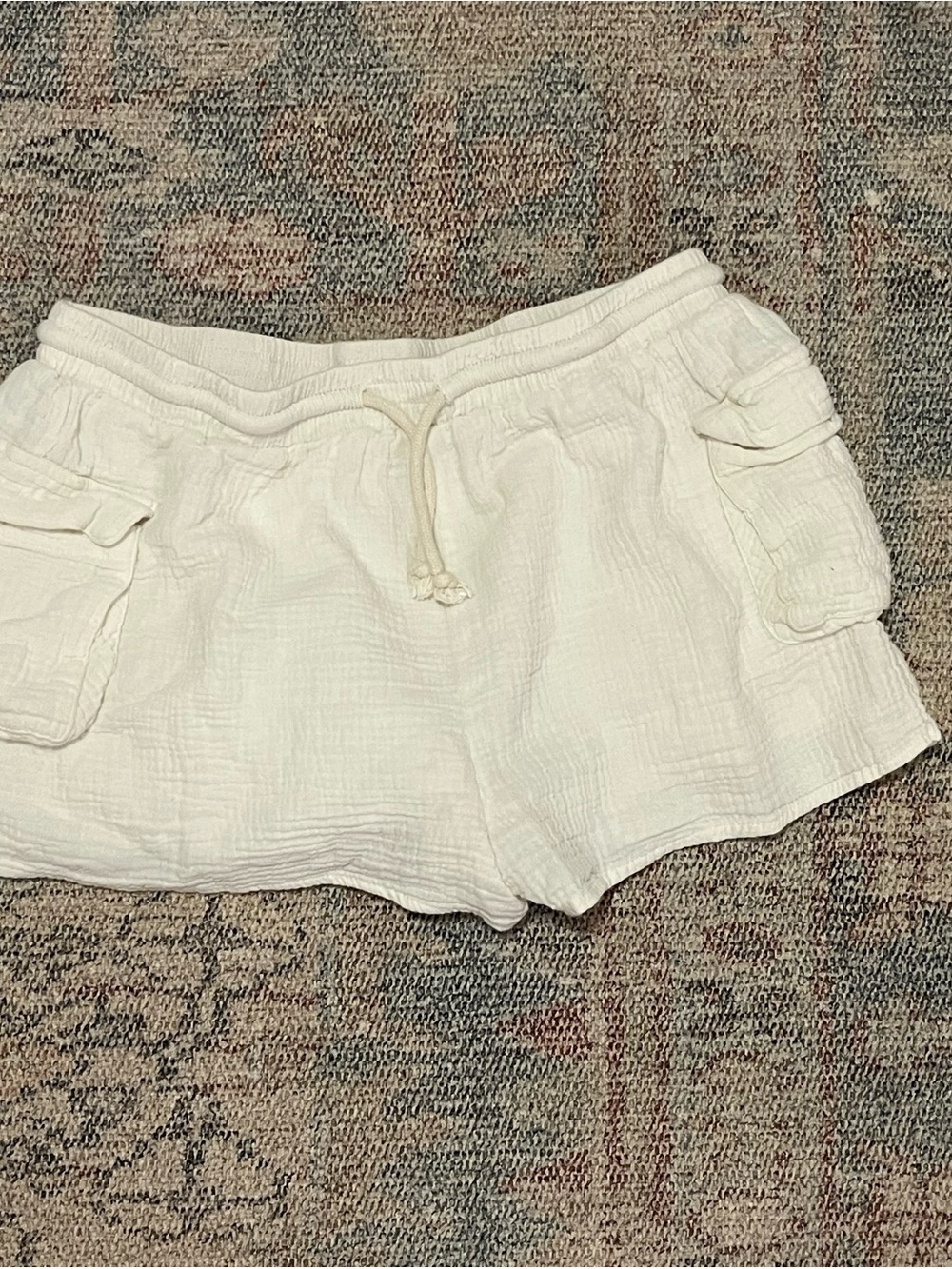 Altar'd State White Drawstring Shorts